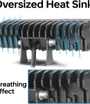 Thumbnail 2 of 17cm 7Д Диоден Прожектор Led Bar Лед Бар Халоген Бяла Светлина + Габарит бяло - жълто 12V - 24V За АТВ SUF Джип 4х Offroad Камион