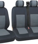 Thumbnail 2 of 2+1 КОМПЛЕКТ УНИВЕРСАЛНИ КАЛЪФИ ТАПИЦЕРИЯ ЗА ПРЕДНИ СЕДАЛКИ ЗА БУС МИКРОБУС ЦВЯТ СИВО-ЧЕРНО ТЕКСТИЛ