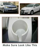 Thumbnail 6 of Подлакътник барче за VW Golf V MK5, VI MK6, VW Jetta V MK5 - Еко кожа – Черен