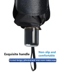 Thumbnail 7 of Сгъваем автоматичен сенник автосенник за предно стъкло на автомобил тип чадър 130 х 69 см черен-сребрист