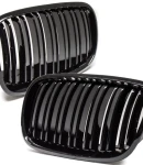 Thumbnail 6 of Двойни Бъбреци Решетки За БМВ BMW X5 X6 E70 E71 E72 2007-2014 Черен Гланц Лак