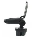 Thumbnail 4 of Нов Подлакътник, Барче за автомобил за Опел Е Корса Opel Corsa E 2014+ с черно луксозно кожено покритие, еко кожа