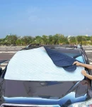 Thumbnail 14 of Термо сенник Покривало за предно стъкло на автомобил против сняг и слънце 150 x 95 см