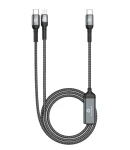 Thumbnail 7 of Кабел Phone Planet 2в 1 - Type C-CL 1.2m 100W