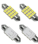 Thumbnail 2 of LED Лед Диодни Крушки, 16 SMD 5050 , 31мм, 36мм, 39мм, 41мм, 12V, Бяла Светлина