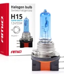 Thumbnail 4 of 1 брой халогенна крушка H15 12V 55W Super White E4