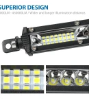 Thumbnail 5 of 27.5 см Диоден LED Лед Бар 72W Ултра Тънък 12-24V Комбинирана Combo - Flood и Spot Светлина