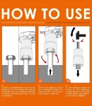 Thumbnail 4 of Комплект вложки екстрактор за развалени гайки и болтове 1/2 17-22 мм 4 бр.