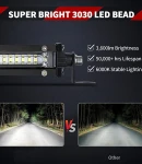 Thumbnail 7 of 33.2 См 108W Едноредов Мощен Диоден LED Лед Бар 36 Led Ултра Тънък Халоген Лампа Прожектор 12V 24V АТВ, Джип 4х4 Offroad Камион и др.