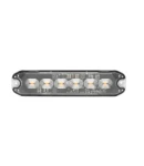 Thumbnail 7 of 6 LED ЛЕД Жълта Аварийна Лампа Блиц Светлина Мигаща За Пътна Помощ Платформа и др. 10W с 8 режима 8х3 cm. 12-24V