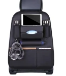 Thumbnail 8 of Мултифункционален органайзер за задната част на предна седалка със 7 джоба от черна еко кожа