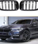 Thumbnail 14 of Двойни Бъбреци Решетки За BMW 5 Series БМВ 5-та Серия G30 G31 G38 2017-2019г. 520i, 523i, 528i, 530i, 535i, 550i, 520d, 530d, 530e, 530eX, 530iX, 550iX (xDrive), 540dXЧерен Гланц Лак
