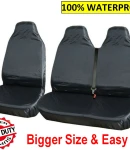 Thumbnail 2 of 100% Водоустойчиви Защитни Калъфи за Седалки, Високо Издръжливи При Интензивна Употреба, Комплект 2 + 1 - Непромокаем Плътен Материал