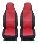Thumbnail 1 of Калъфи за предни седалки Flexzon за Toyota Aygo, Citroen C1, Peugeot 107, Текстил, Червени