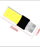 Thumbnail 2 of LED Лед Диодни Крушки За Габарит, Силикон, COB, Т10 W5W, 300lm, 12V, Бели KRU137