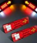 Thumbnail 3 of Комплект LED стопове стоп светлина с мигач задна светлина 12v за камион бус ТИР ремарке каравана 29 x 8 cm
