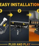 Thumbnail 8 of 15,5 cm 7Д Диоден Прожектор Супер Мощен Халоген Led Bar Лед Бар 40w Комбиниранa Бяла и Жълта Светлина 12V - 24V За АТВ SUF Джип 4х Offroad Камион