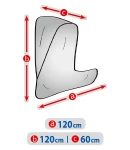 Thumbnail 4 of Покривало за електрическа тротинетка Kegel серия Basic размер L сиво 120см