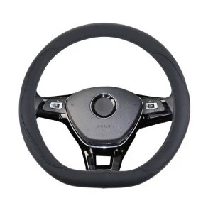 Снимка на BLACK CAR STEERING WHEEL COVER D SHAPE КАЛЪФ ВОЛАН