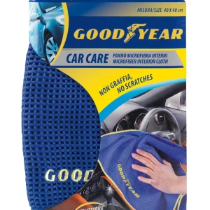 Снимка на Мека универсална микрофибърна кърпа за избърсване подсушаване и почистване на замърсявания 40 x 40 cm Goodyear Гудиър GDY0506