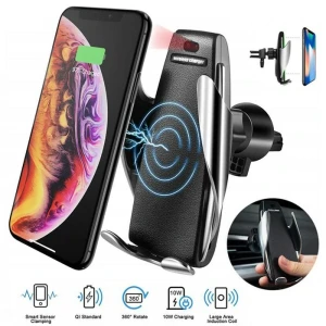 Снимка на Поставка за телефон с Wireless Charger - Сива