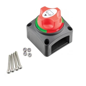 Снимка на Ключ маса превключвател прекъсвач изолатор на акумулатор – въртящ се с 3 позиции, 12–24V, 200A