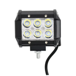 Снимка на 6 LED 18W Халогенна Водоустойчива Светлина Работна Лампа Flexzon 10-30V за Ролбар АТВ, Джип