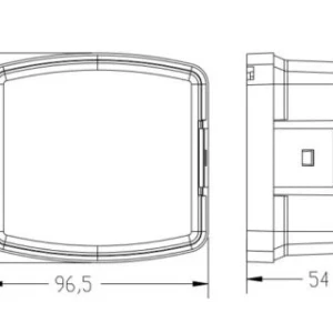 Снимка на Задна лява стоп светлина 12V 24V за трактор John Deere Deutz-Fahr Case OEM Джон Диър Кейс 3223264R91 , AT43601 , 4389588