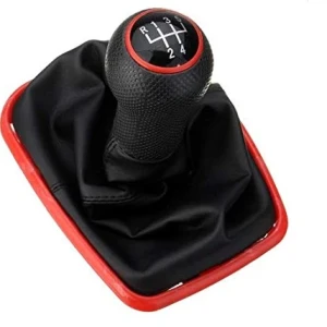 Снимка на Tопка Скоростен Лост С Маншон Кожен Кожух За Голф Golf 4 Bora Червена