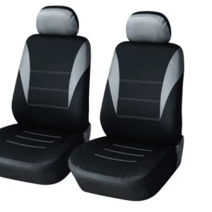 Снимка на 1+1 Нова Универсална тапицерия за предни седалки , калъфи за автомобил за бус ван текстил в сиво-черно
