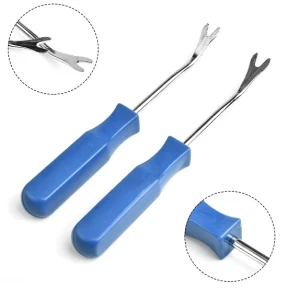 Снимка на Комплект от 2 броя инструменти за вадене премахване на щипки кори клипси тапицерии