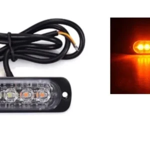 Снимка на 4 LED Аварийна Лампа За Пътна Помощ, Жълта Блиц Светлина, Мигаща! MAR330
