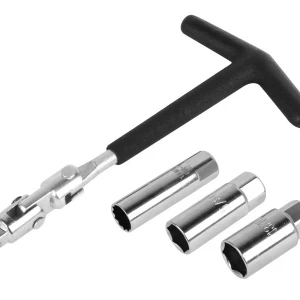 Снимка на Универсален ключ за свещ свещи с 3 накрайника Carmotion