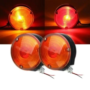 Снимка на Комплект от 2 броя ЛЕД LED 24V габарит за огледало ОБЕЦИ за камион Scania Сканиа Volvo Волво MAN Ман DAF Даф Mercedes Мерцедес в оранжево-червено