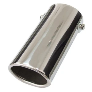 Снимка на Универсален накрайник за ауспух на автомобил, 30-50мм, Дължина 15см, Хром