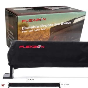 Снимка на Универсален предпазен калъф протектор за лед бар led bar защитава от всички метеорологични условия 132.08 см 52-инчa 52 черен