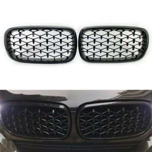 Снимка на Бъбреци Решетки за BMW X5 E70 / X6 E71 (2007-2013)Diamond Style Черен Гланц