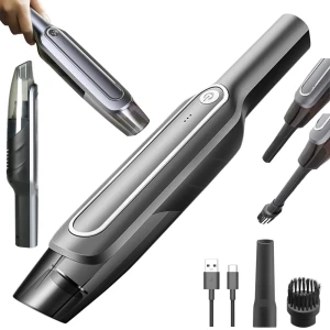 Снимка на Супер мощна преносима безжична прахосмукачка за дома и колата 60W