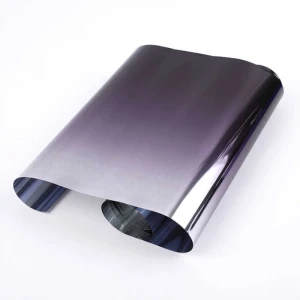 Снимка на Сенник тип лента 20х150см Авто Фолио за Затъмняване на Стъкла, Прозорци, Черно-Сребрист, Огледален, Силвър