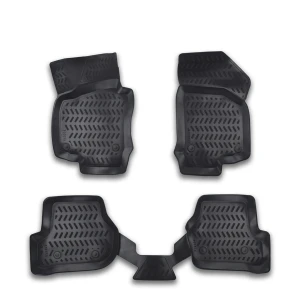 Снимка на Комплект 4бр. 3D Гумени стелки за купе от TPE гума X-Series за VOLKSWAGEN VW GOLF 5, JETTA 5 2005-2010г.