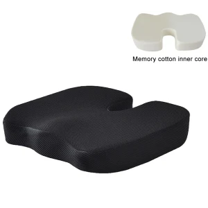 Снимка на Ортопедична анатомична възглавница за сядане за седалка офис или столче за кола с мемори пяна против болки в гърба и кръста