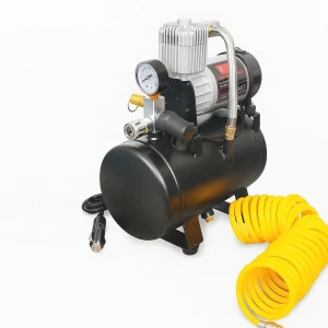 Снимка на Преносим Компресор за помпане на гуми с маркуч – 12V, 15A, 3L, 150PSI, 60L/min