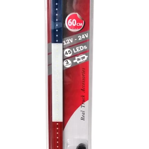 Снимка на Светещ лед бар 60 cm 45 LED 12V - 24V синьо-бяло-червено FR France Croatia Holland флаг знаме Франция Хърватска Холандия