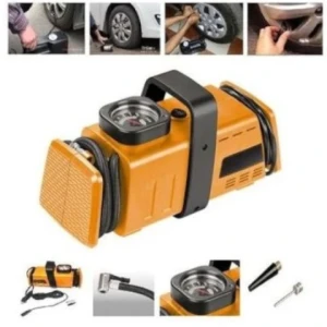 Снимка на Компресор за помпане на гуми 10 Bar 12V и 220V подходящ за автомобили бусове джипове скутери велосипеди и др.