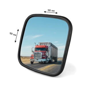 Снимка на Универсално външно странично огледало за обратно виждане 18х18х10см за камион автобус строителни и селскостопански машини багери кемпери и др.