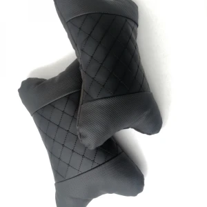 Снимка на Комплект от 2 броя универсални възглавници авто възглавничка за врат за по-добър комфорт при дълъг път с автомобил черно