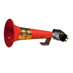 Снимка на Тромба клаксон сирена единична кръгла Turkish Wolf Whistle  Турски Вълк 120dB 24V за камион бус автобус тир тежкотоварни машини и др.