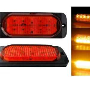 Снимка на 12 LED ЛЕД Аварийна Лампа За Пътна Помощ, Жълта Блиц Светлина, Мигаща! MAR950