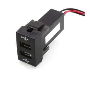 Снимка на Двойно USB УСБ Зарядно за Вграждане за Peugeot 307 Пежо 12V 4.2 Amp