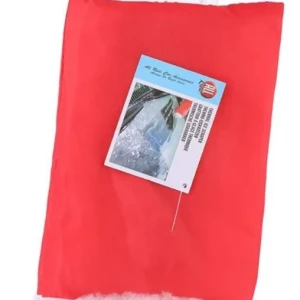 Снимка на Стъргалка за лед с ръкавица червена